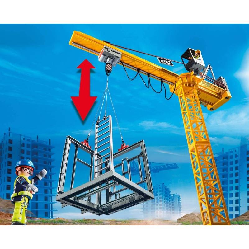 Playmobil 70441 City Action Construction Crane With Remote Control